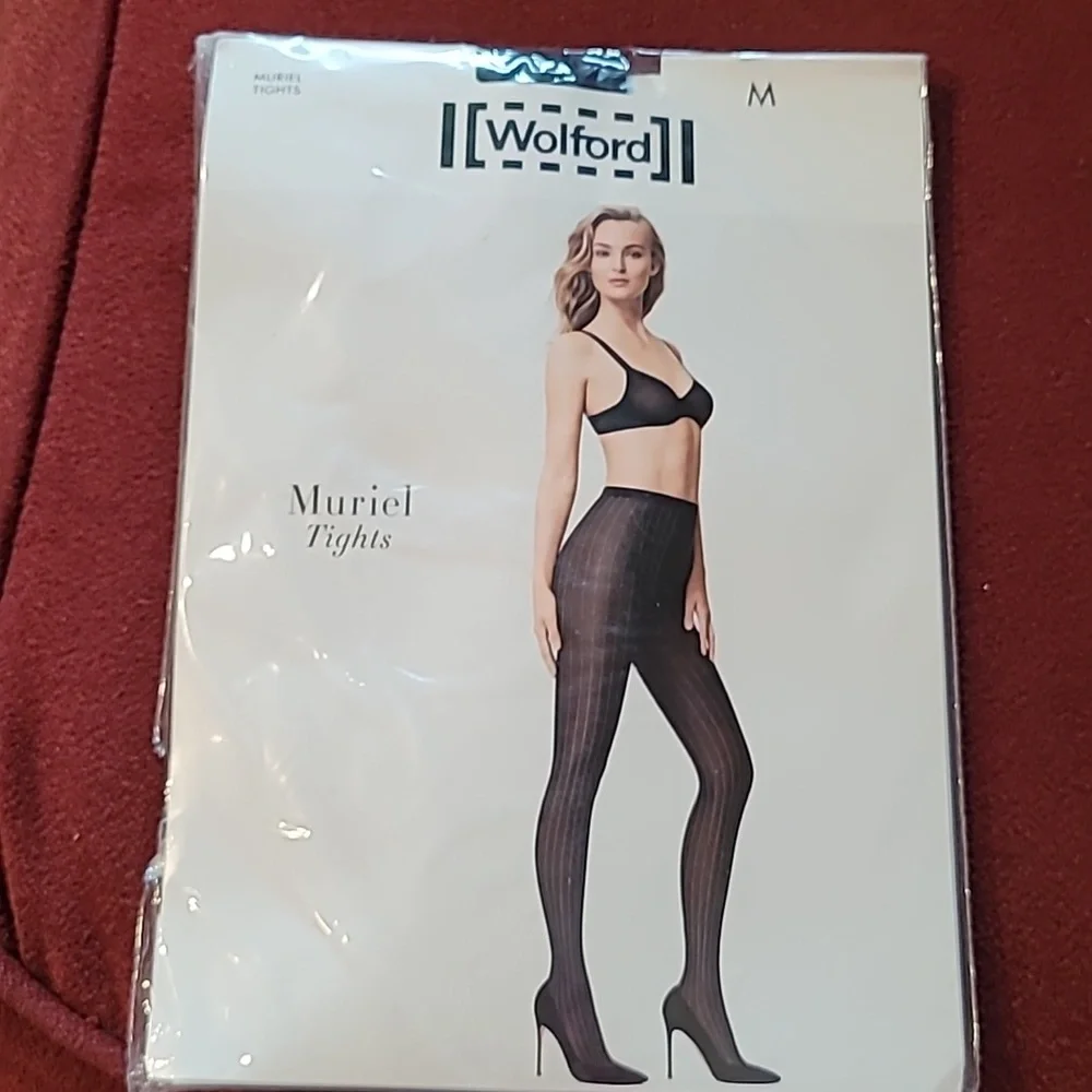 Wolford Stockibg Muriel Tights Black Medium New